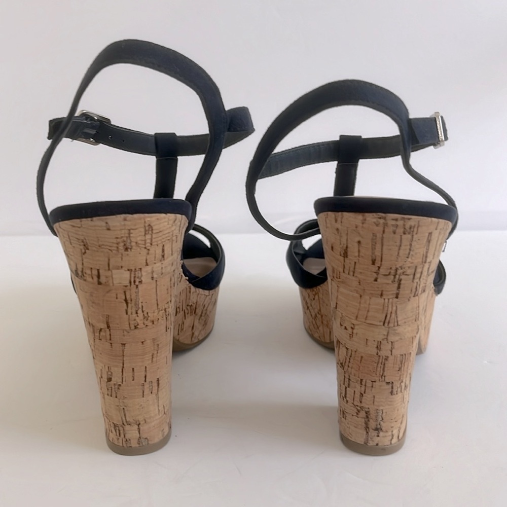 American Rag Women Jamie Open Toe Casual Platform Sandals Navy Blue Size 10W NEW - Picture 4 of 5